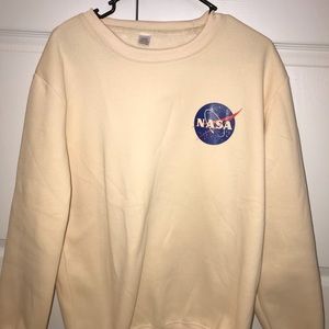 Fashion NASA Logo Print Hoodie Sweatshirt